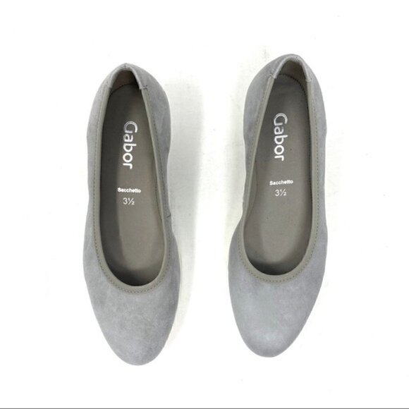 Gabor grey suede Sacchetto wedges 85.320.10 - Picture 5 of 9